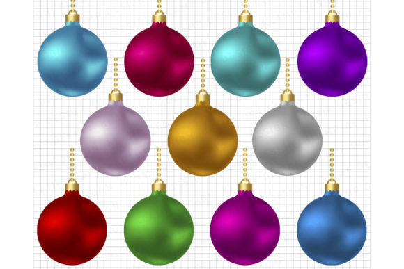 Christmas Balls Clipart for Branding and Marketing