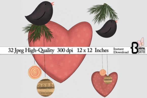 Christmas Clipart Illustration Hand Drawn for Editorial Use