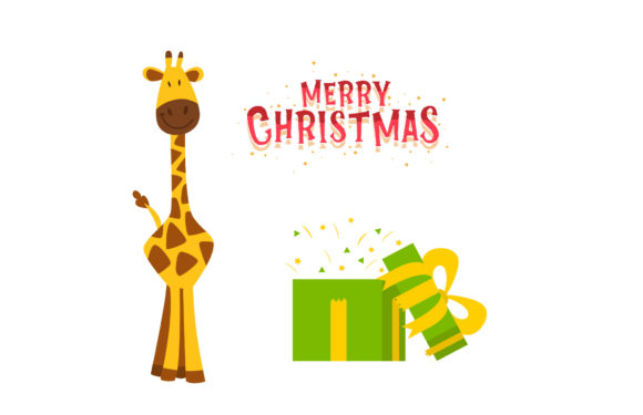 Christmas Illustration Animal Xmas for Handmade Creations