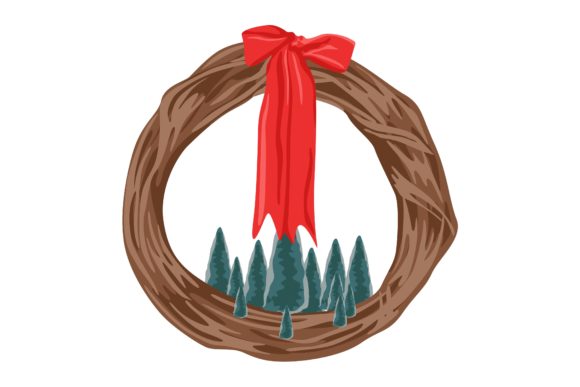 Decoration Rattan Christmas Illustration Review