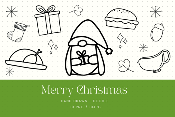Merry Christmas Clipart for Handmade Creations