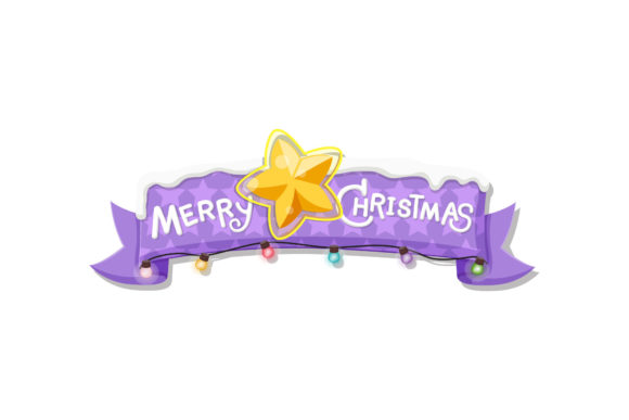 Merry Christmas Illustration for Crafting and Design