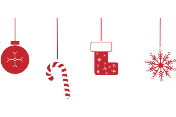 Set of Christmas Vector Icons Illustrations