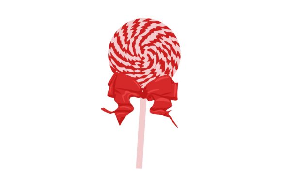 Sweet Lollipop Christmas Illustration for Blog and Website Design